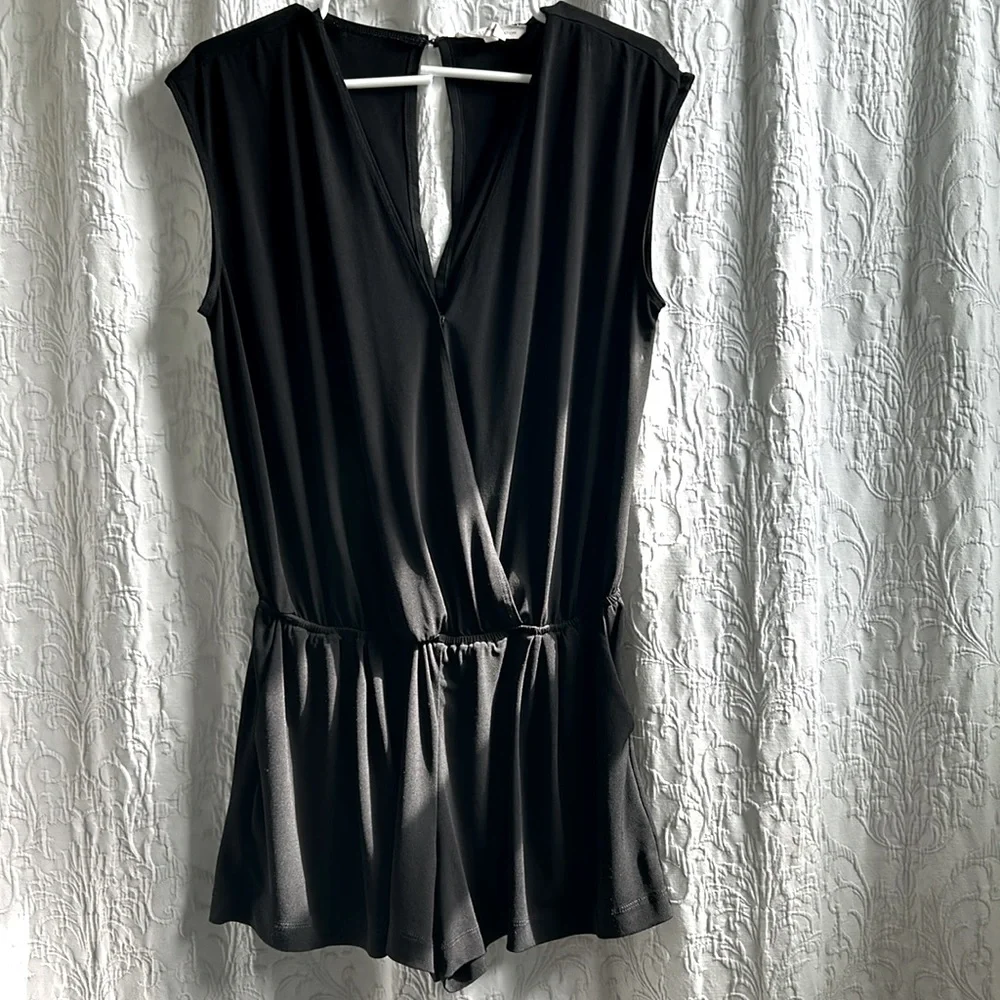 BCBGeneration Women's Slit Back Shorts Romper - Picture 2 of 5